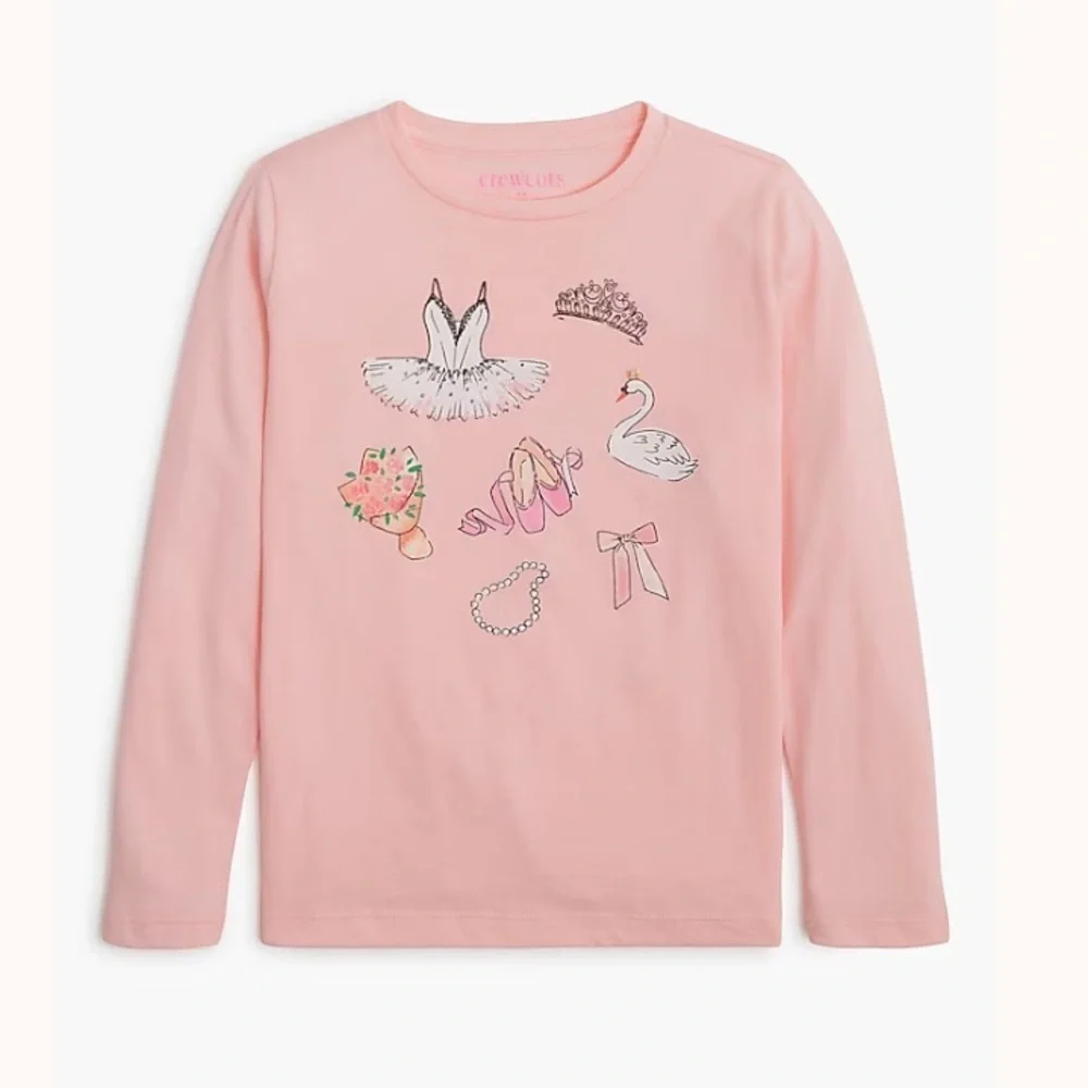 J crew Girls' swan ballet graphic tee Ballet Essentials Graph
